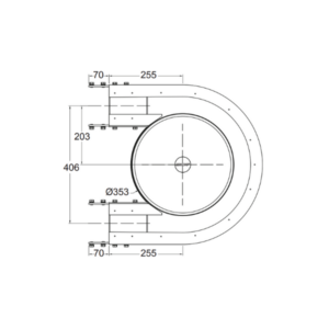 DL2 Wheel Bend 180 Degrees for Conveyors