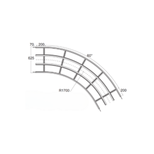 MF2 Horizontal Plain Bend 60 Degrees conveyors