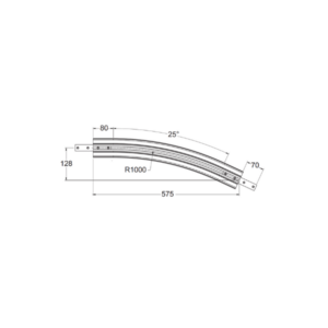 DL2 Vertical Bend 25 Degrees for Conveyors