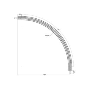 DL2 Vertical Bend 90 Degrees for Conveyors