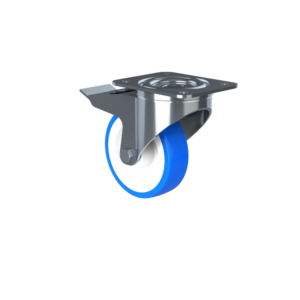 Hygienic Stainless Plate Mount Castors - SCSB