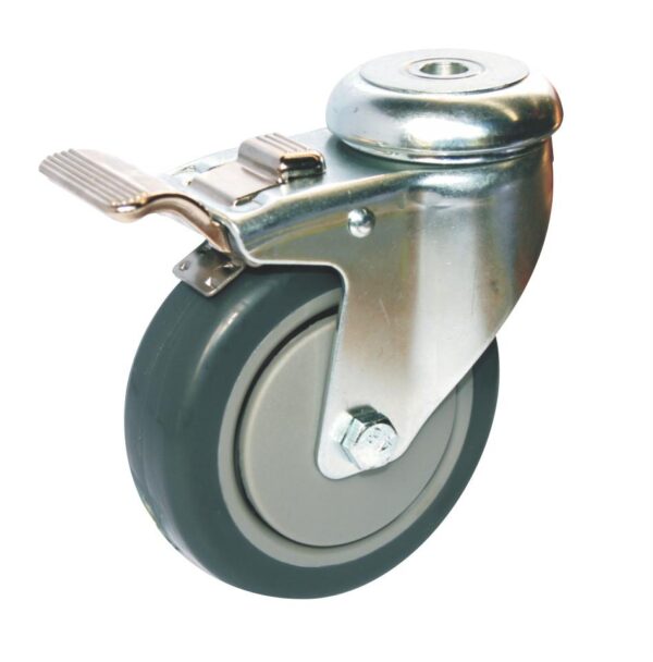 Bolt Hole Fitting Castor Black – 100mm
