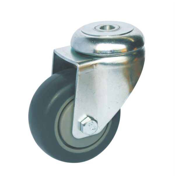Bolt Hole Fitting Castor Black – 75mm