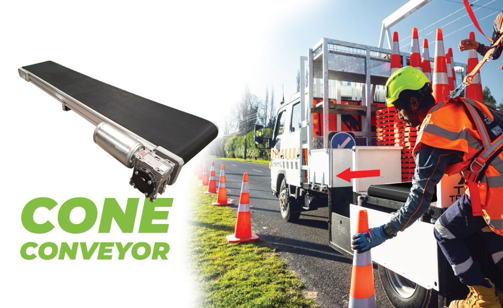 Truck-Mounted Road Cone Conveyor System