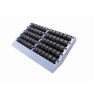 Movex Modular Transfer Plate - L=115mm 5 x Aectal Resin Black Rollers SS Pins
