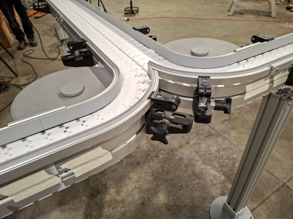 Plastic Lid Conveyor System